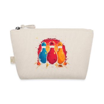 Funny Bowling Pins - Organic Pouch - nature - Front
