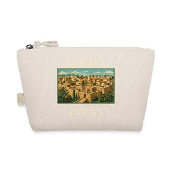 Zypern Nikosia Vintage Reisemarke - Bio-Täschchen - Natur - Vorne