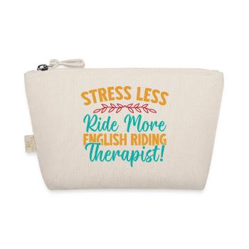 Hobby Horse Rider THerapist English Riding - Bio-Täschchen - Natur - Vorne