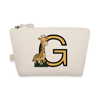 Giraffe mit Buchstabe G - Bio-Täschchen - Natur - Vorne