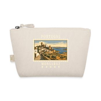 Portugal Monsaraz Vintage Reisemarke - Bio-Täschchen - Natur - Vorne