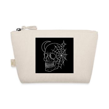 Occult Skull & Geometrische Netze – Goth - Bio-Täschchen - Natur - Vorne