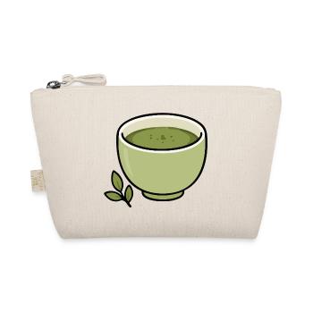 Minimalist Matcha Tea Cup Illustration - Organic Pouch - nature - Front