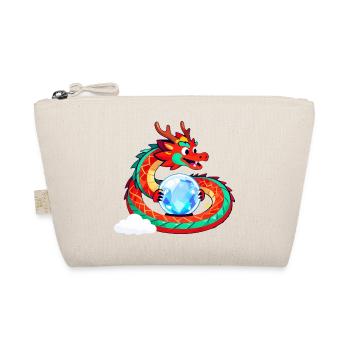 Dragon and Crystal Sphere - Organic Pouch - nature - Front