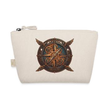 Steampunk compass with wings - Organic Pouch - nature - Front