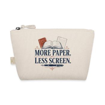Plus de papier Moins d’écran - Trousse biologique - nature - Devant