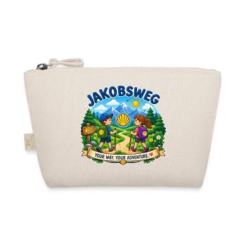 Jakobsweg Kindershirt  - Bio-Täschchen - Natur - Vorne