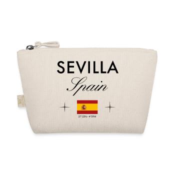 Sevilla Spanien Koordinaten Reise Souvenir - Bio-Täschchen - Natur - Vorne