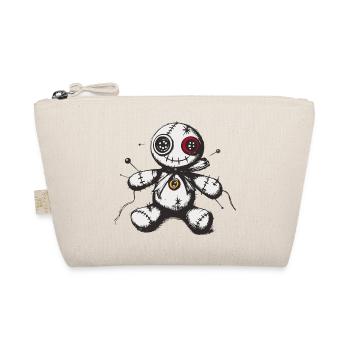 Genähte Voodoo Puppe - Bio-Täschchen - Natur - Vorne