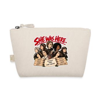 She Was Here - Frauen der Geschichte Feminismus - Bio-Täschchen - Natur - Vorne