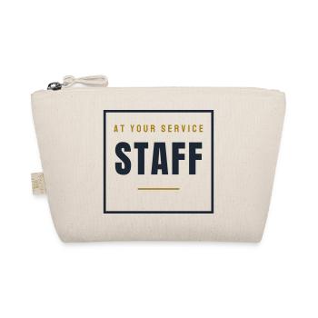 Staff Stempel Retro - Personal Service Look - Bio-Täschchen - Natur - Vorne