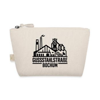 Gussstahlstraße Bochum Ruhrpott Industrie T-Shirt - Bio-Täschchen - Natur - Vorne