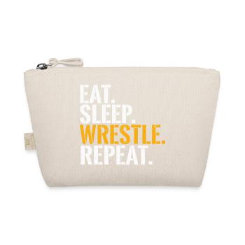 Eat, Sleep Wrestle Wiederholung – Wrestler Grappling - Bio-Täschchen - Natur - Vorne