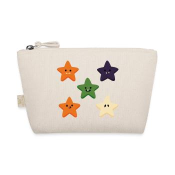 Five Spooky Little Stars - Bio-Täschchen - Natur - Vorne