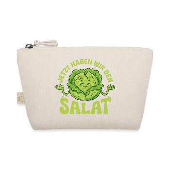 Jetzt haben wir den Salat lustiger Vegetarier - Bio-Täschchen - Natur - Vorne