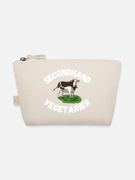 Secondhand Vegetarier Kuh - Bio-Täschchen - Natur