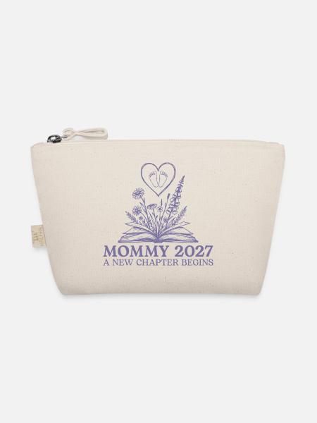 Mommy 2027 New Chapter Begins Pregnancy Reveal - Bio-Täschchen - Natur