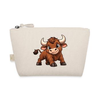 Stier Sternzeichen Kawaii - Bio-Täschchen - Natur - Vorne