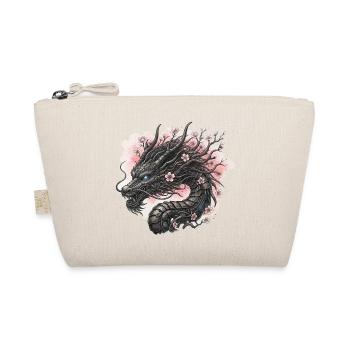 Blühender Mechanischer Drache - Bio-Täschchen - Natur - Vorne