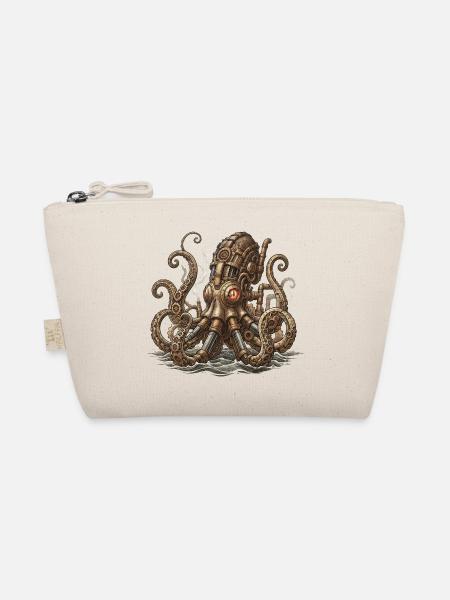 Octopus Steampunk Einfallsreichtum - Bio-Täschchen - Natur