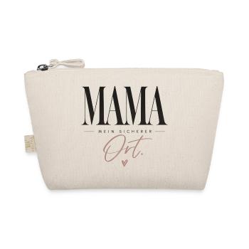 Mama. Mein sicherer Ort. Geschenk Oma Mama - Bio-Täschchen - Natur - Vorne