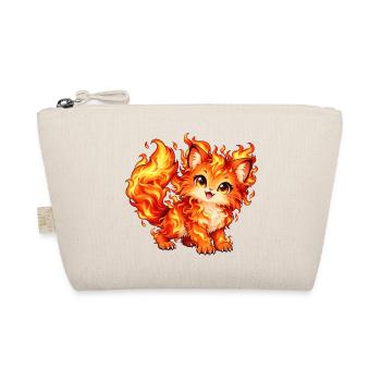 Kawaii Feuerkatze - Bio-Täschchen - Natur - Vorne