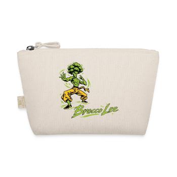 Brocco-Lee – Lustiger Brokkoli Kung-Fu Kämpfer - Bio-Täschchen - Natur - Vorne