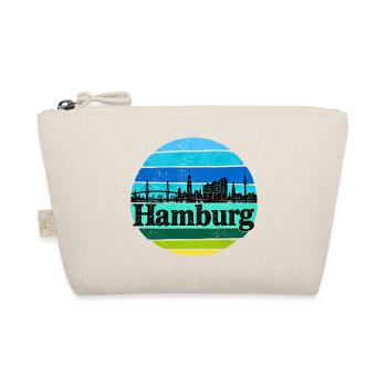 Hamburg Skyline - Sonnenuntergang - Alster - Elbe - Bio-Täschchen - Natur - Vorne