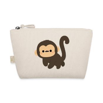 Spider Monkey Cartoon Charm - Bio-Täschchen - Natur - Vorne