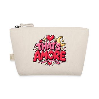 Das ist Amore Herz & Mond Themen-T-Shirt - Bio-Täschchen - Natur - Vorne