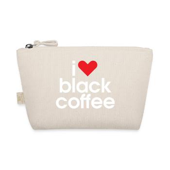 Ich liebe schwarzen Kaffee - Bio-Täschchen - Natur - Vorne
