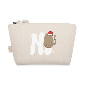 no face cat ugly sweater - Bio-Täschchen - Natur - Vorne