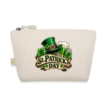 St Patrick's Day – Kleeblatt & Bier - Bio-Täschchen - Natur - Vorne