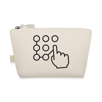 Touchscreen-Muster-Lockline-Symbol - Bio-Täschchen - Natur - Vorne