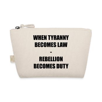 WHEN TYRANNY - Bio-Täschchen - Natur - Vorne