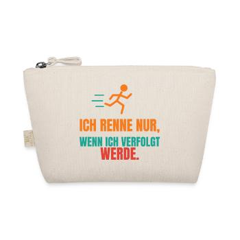 Ich renne nur, wenn ich verfolgt werde - Bio-Täschchen - Natur - Vorne