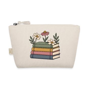 Bücher und Wildblumen - Bio-Täschchen - Natur - Vorne