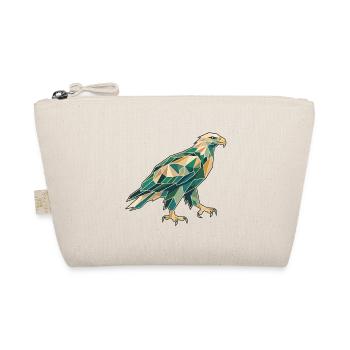 Poly Stil Adler - Bio-Täschchen - Natur - Vorne