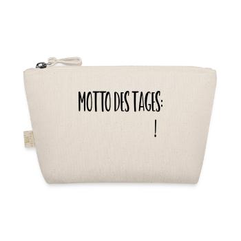 Motto des Tages: ___________ - Bio-Täschchen - Natur - Vorne
