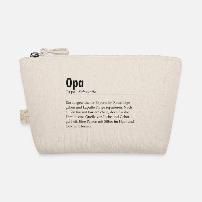 Spruchdesign - Opa - Bio-Täschchen - Natur
