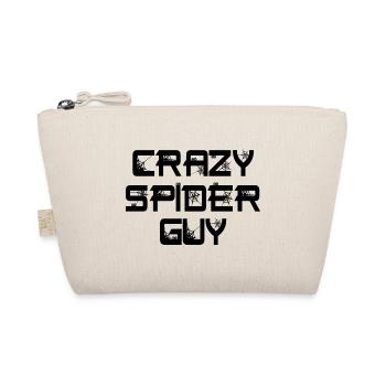 Funny Crazy Spider Guy Pet Spider Owner - Organic Pouch - nature - Front
