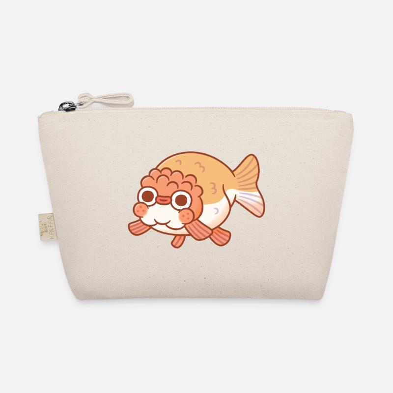 Süßes Derpy Ranchu Goldfisch Gekritzel Bio-Täschchen