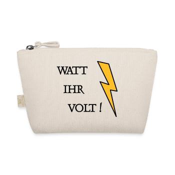 Watt Ihr Volt - Bio-Täschchen - Natur - Vorne