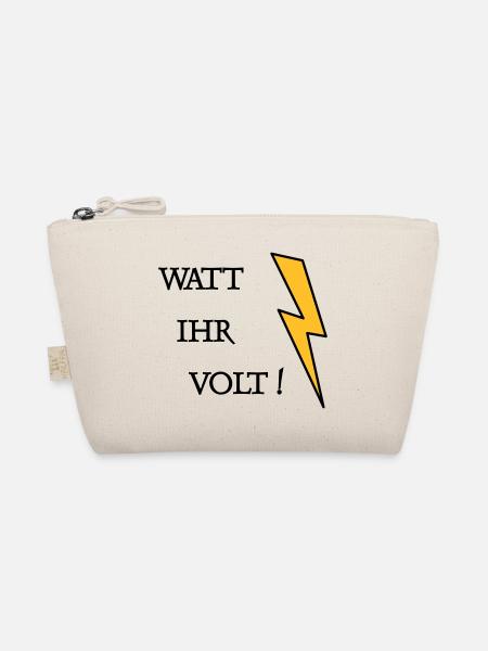 Watt Ihr Volt - Bio-Täschchen - Natur - Vorne
