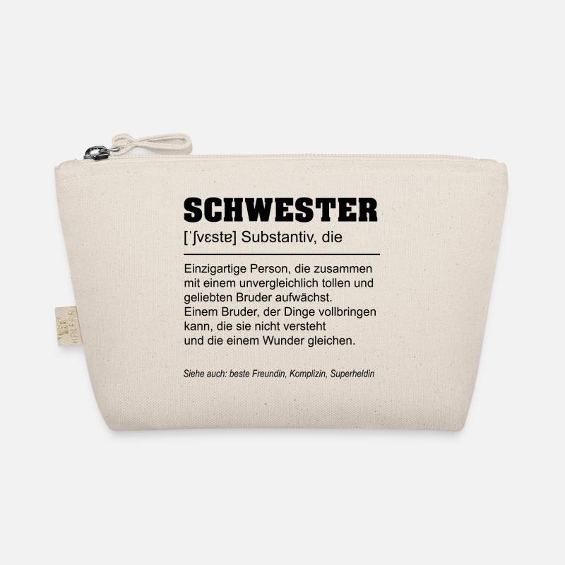 Schwester Lustige Definition - Bio-Täschchen - Natur