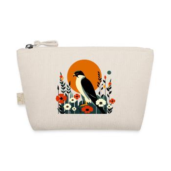 Peregrine falcon in flowers - Organic Pouch - nature - Front
