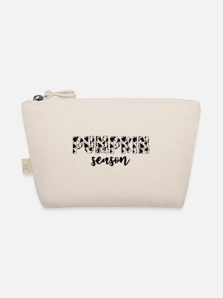 Pumpkin Season Cute Fall - Organic Pouch - nature