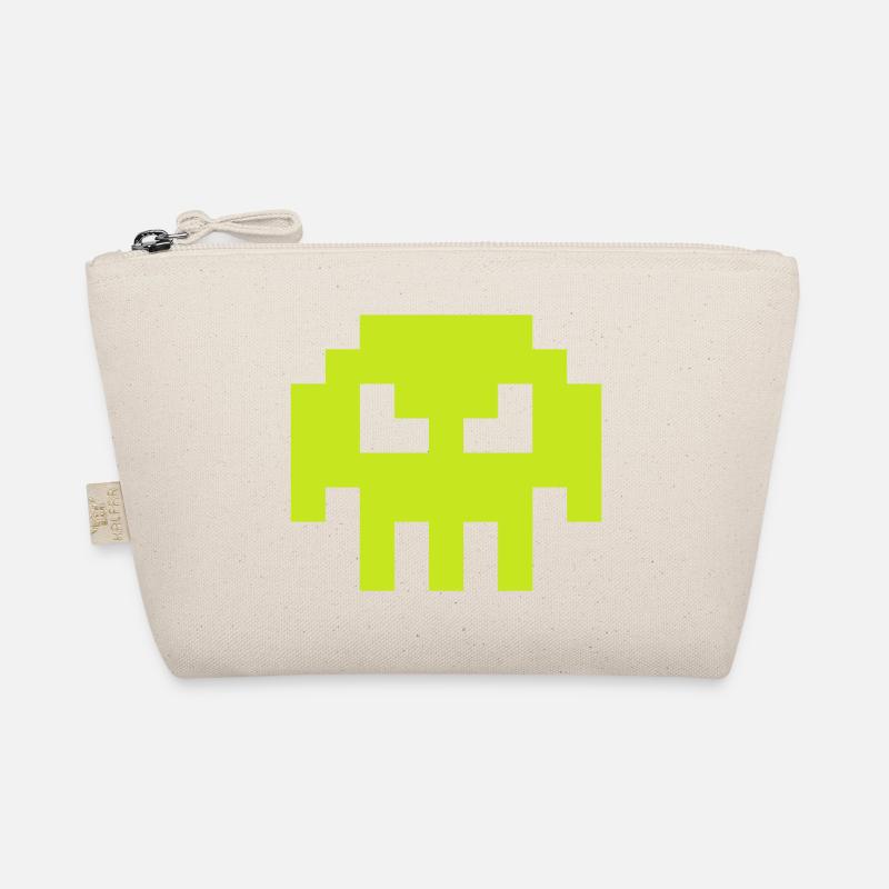 Alien Invader from Sapce (skull, plain) Organic Pouch