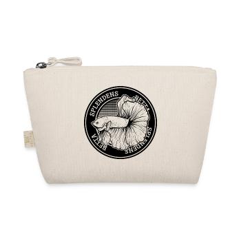 Betta Splendens Tattoo Siamese Fighter Fish - Organic Pouch - nature - Front