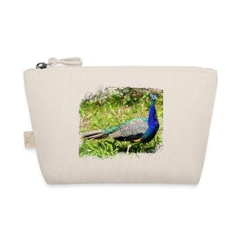 The peacock is originally from India - Organic Pouch - nature - Front